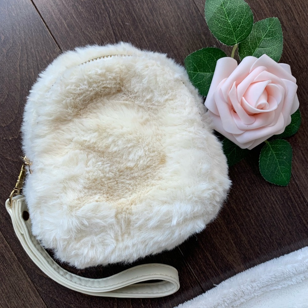 Sherpa faux fur mini bag